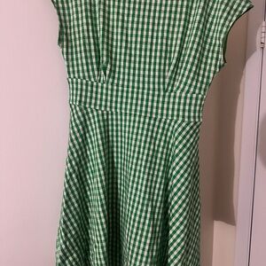 Green Checkered Dress